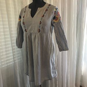 Striped Dress with Embroidery!